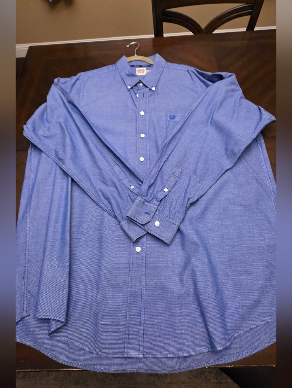 Cinch Men's Button-Down Shirt - Light Blue